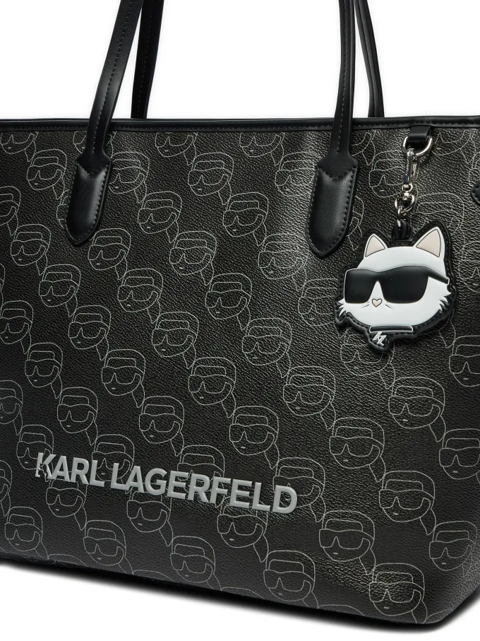 Сумка-тоут Karl Lagerfeld с логотипом и брелоком