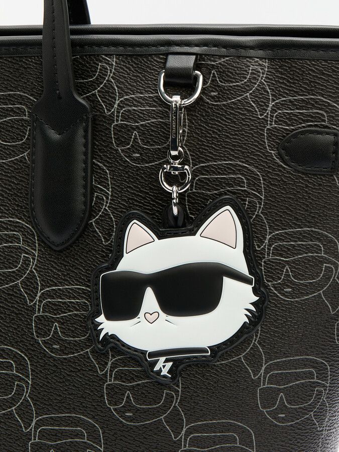 Сумка-тоут Karl Lagerfeld с логотипом и брелоком