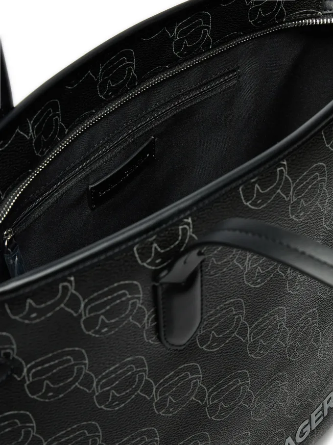 Сумка-тоут Karl Lagerfeld с логотипом и брелоком