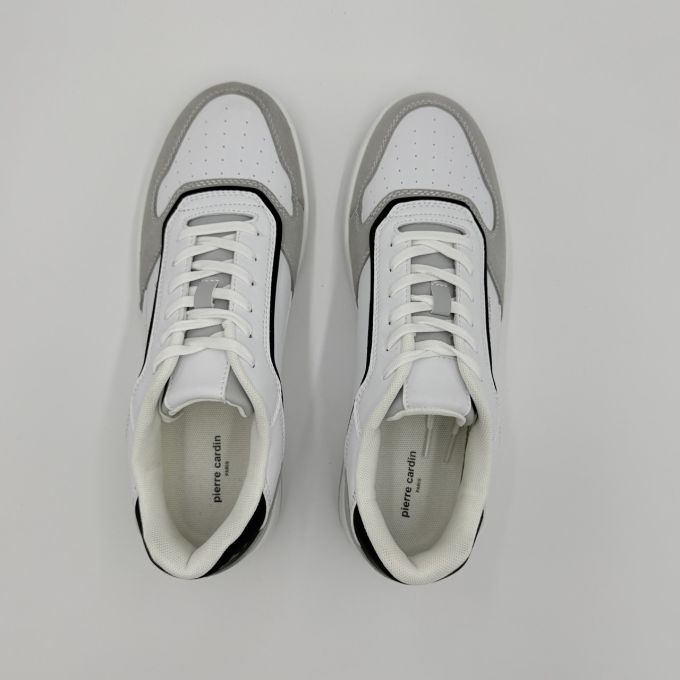 Кросівки чоловічі Pierre Cardin Laces sneakers  White-Grey