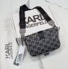 Сумка-месенджер Karl Lagerfeld K/Punched Logo Messenger Bag Dark Grey/Black