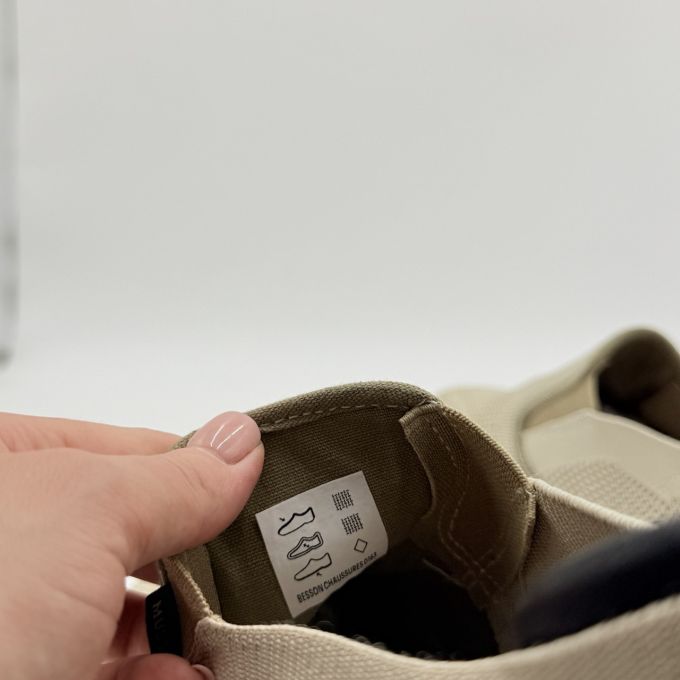 Кеди сліпони текстильні без шнурків Mustang Slip-On Beige
