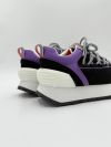 Кроссовки женские BALMAIN Black/Purple