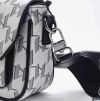 Сумка-месенджер Karl Lagerfeld K/Punched Logo Messenger Bag Light Grey/Black