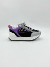 Кроссовки женские BALMAIN Black/Purple