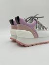 Кросівки жіночі  BALMAIN White/Pink