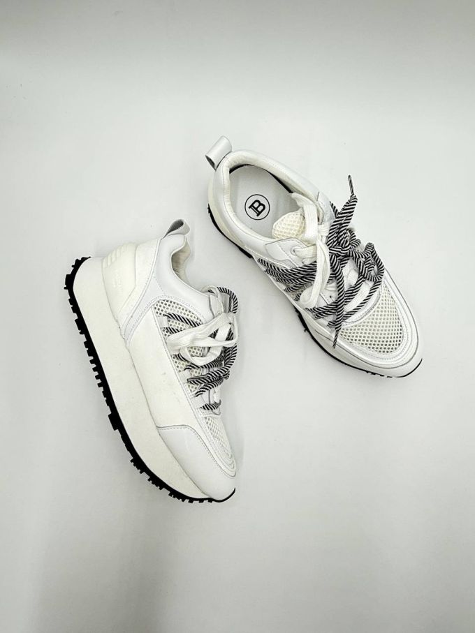 Кросівки жіночі BALMAIN Platform Sneakers|Білий (White)