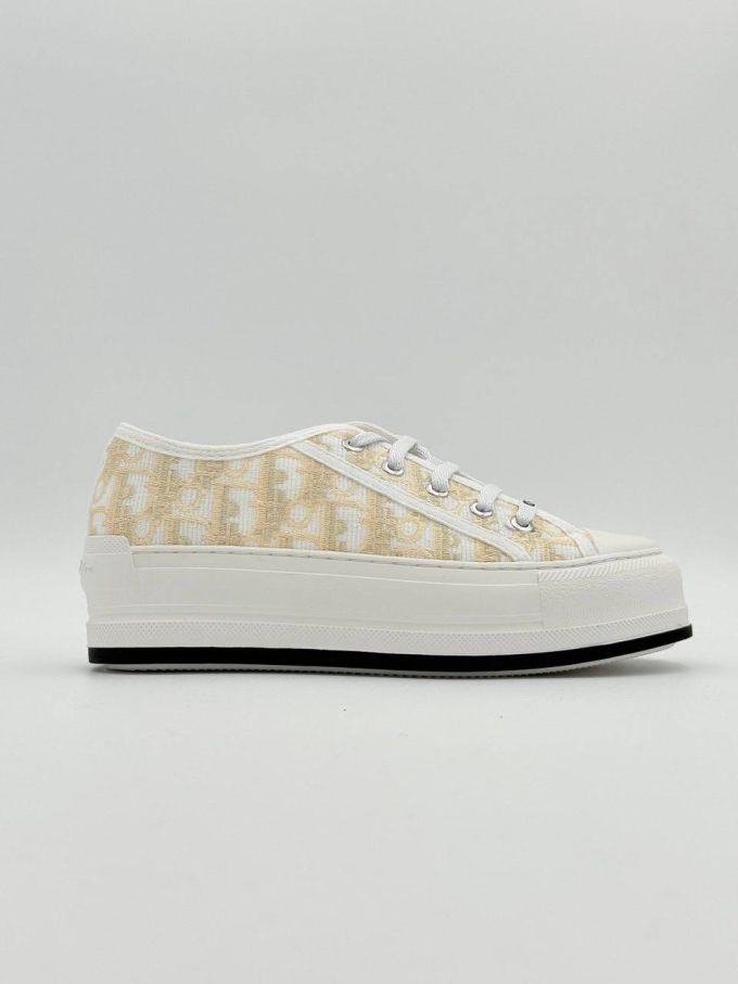 Кеди Dior Walk'n'Dior Platform Sneaker White/Light Beige
